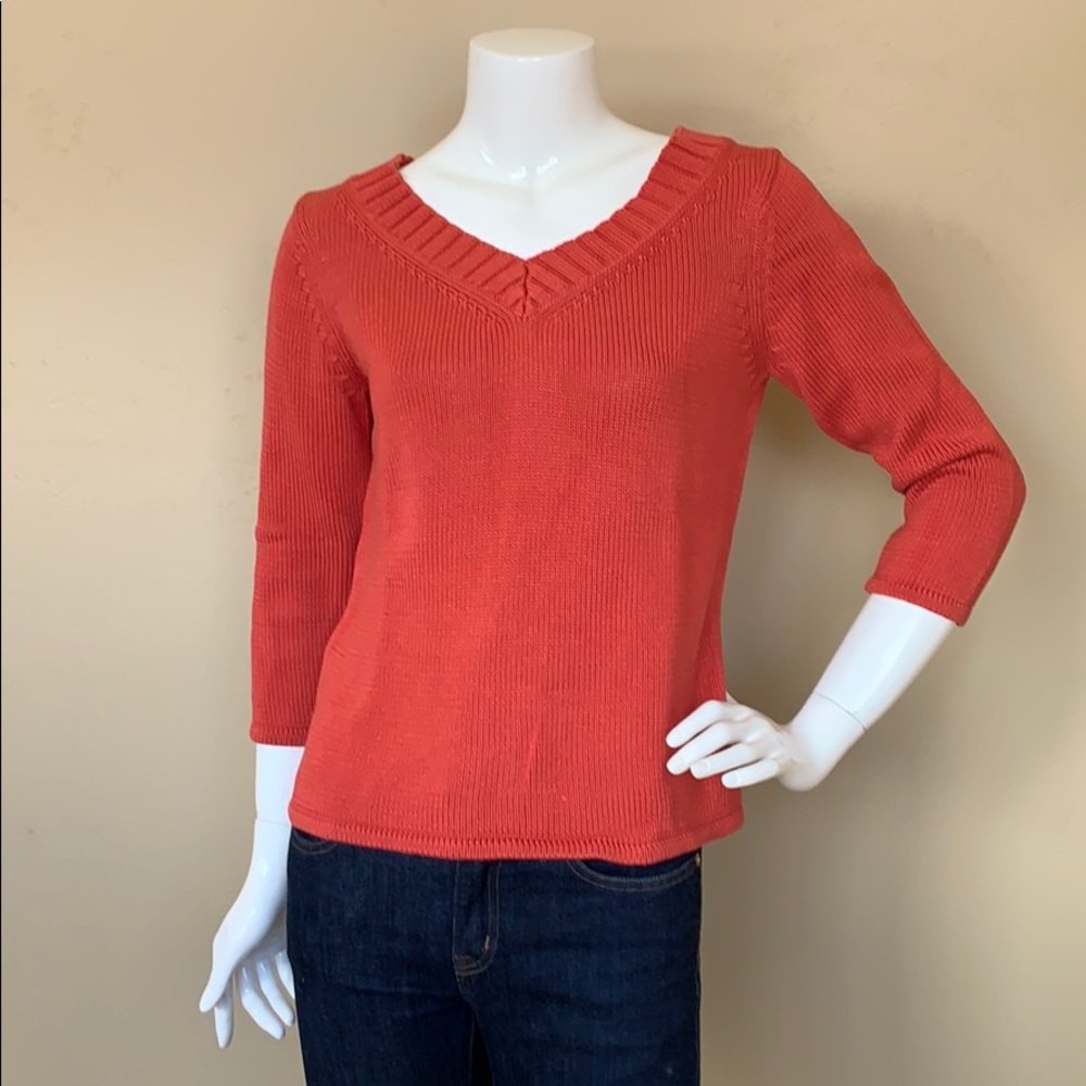 VTG Tommy Bahama Cotton V-Neck Sweater